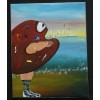 PALETA DE PINTORA EN BUSCA DE INSPIRACIÓN CUADRO COMIC