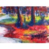 Paisaje en rojo con arroyo