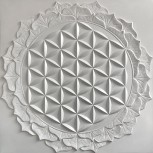 Cuadro flor de la vida nenúfar