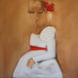 La chica del lazo rojo