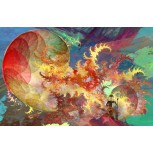 MUJER GUERRERA ESCONDIDA EN EL FRACTAL