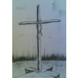 boceto para la cruz del afligido