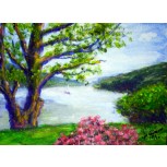 paisaje con rosas