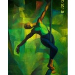 contorcionista na corda