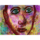 RETRATO HOMBRE EN LILAS