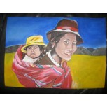 Mujer Peruana con hijo