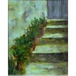 FLORES EN LA ESCALERA