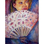 la mujer del abanico