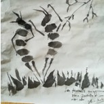 SUMI-E DIÁLOGO DE HORMIGAS PARA ISABELLE WAGON