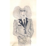 Estudio boceto para Wilbur el babuino