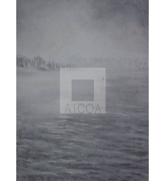 Brumas al alba desde el mar