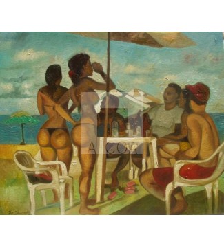 cerveja na praia