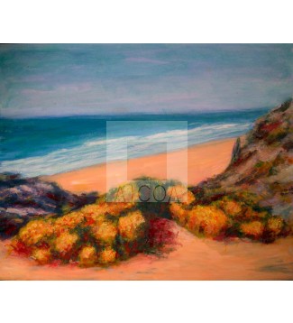 al fondo, la playa