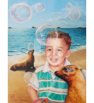 Niño y León Marino
