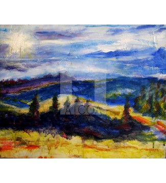 azul de tierra y cielo
