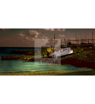 Posta de sol a ses barques