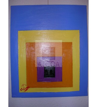 Cuadrado Negro pequeño al azul