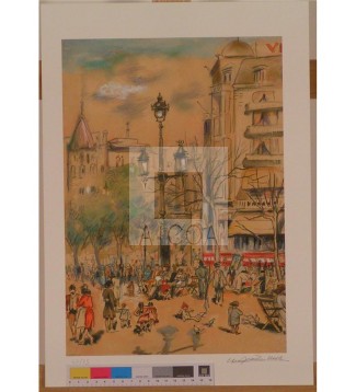 PLAÇA CATALUNYA, BARCELONA 1947