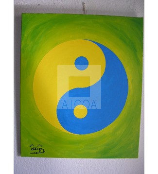 Yin Yang - amarillo azul