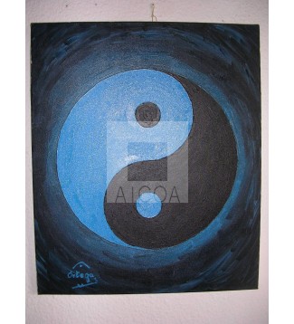 Yin Yang  - Azul negro