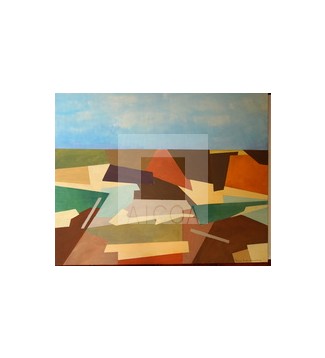PAISAJE DE CASTILLA PLANICIE IMAGINADO (GRANDE)
