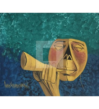 Musical indígena en azules