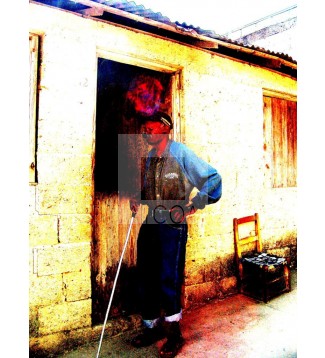 Viejo Fumando Cachimbo