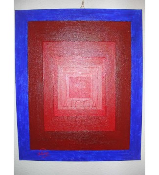 Cuadrado Rojo al azul ultramar