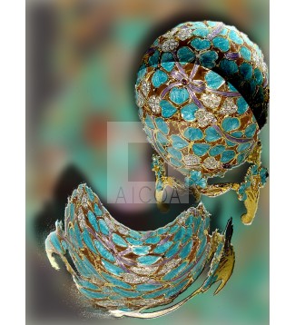 serie Abstracción Turquesa  (07)