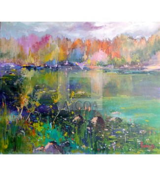 otoño la balsa de agua