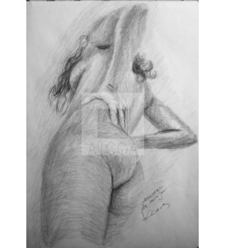 escorzo de mujer