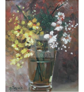 Jarron con flores