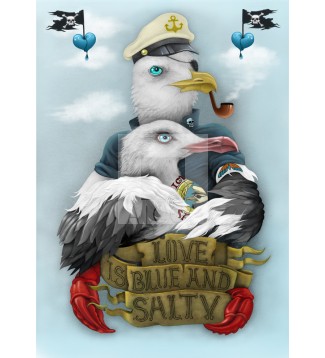 Love is blue and salty