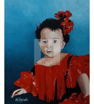 la niña de rojo