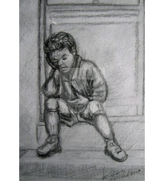 esperando a la puerta