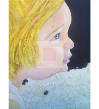 niña con peluche