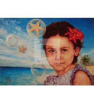 Niña y Estrellas