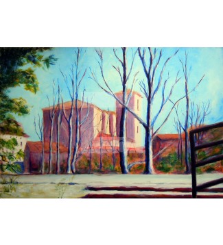 Iglesia de Valtiendas desde el parque