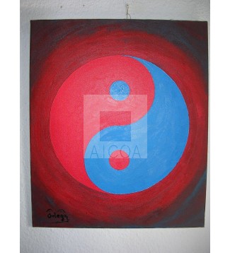 Yin yang - Rojo Azul
