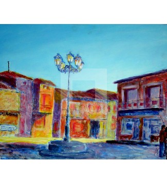 Amanecer en la plaza
