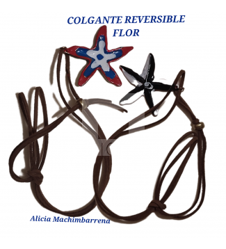 COLGANTE REVERSIBLE FLOR