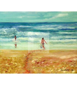 NI&Ntilde;A EN LA PLAYA