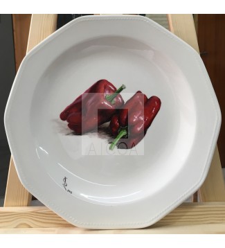 Plato con pimientos