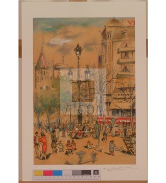 PLAÇA CATALUNYA, BARCELONA 1947