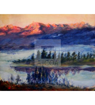 atardecer en el horizonte