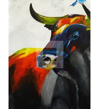 Toro con pájaro II