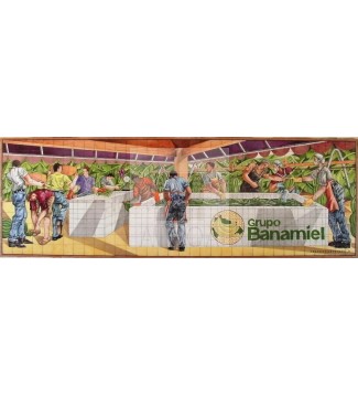 Mural Cerámico Grupo Banamiel - Sala de Recepción.