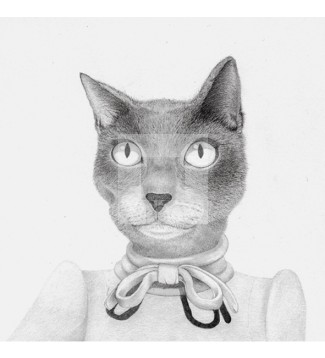 Estudio boceto para Angie la gata