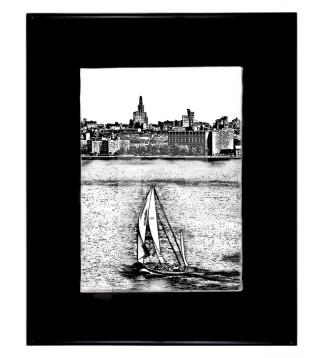 A Sailboat in the city