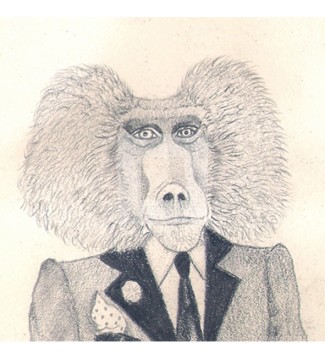 Estudio boceto para Wilbur el babuino